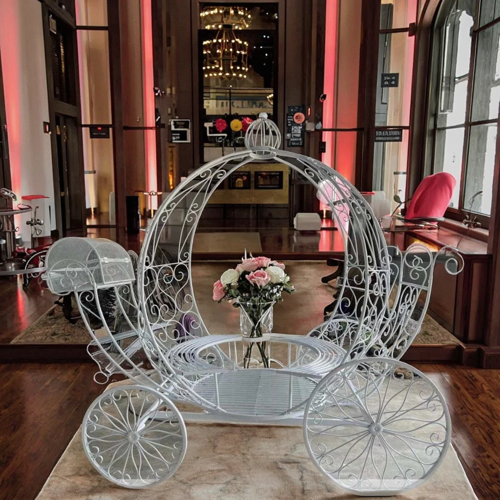 Wedding Carriage Elegant Event Decoration Cinderella Pumpkin Carriage