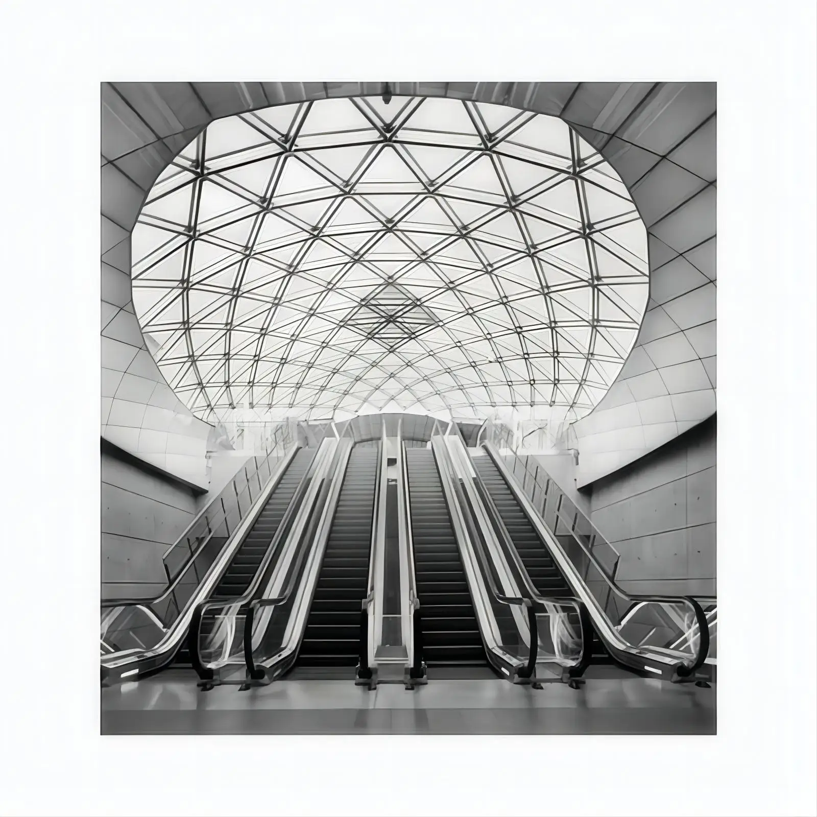 30 and 35 degrees 1000mm Two way Operation Indoor / Outside Escalator Parallel Escalator Commercial Building escalator for Sale