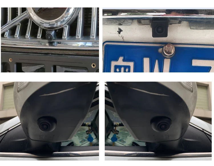 4 Way Reverse 360 Degree 3D 360 View All Round Bird View Car Camera System With HD DVR