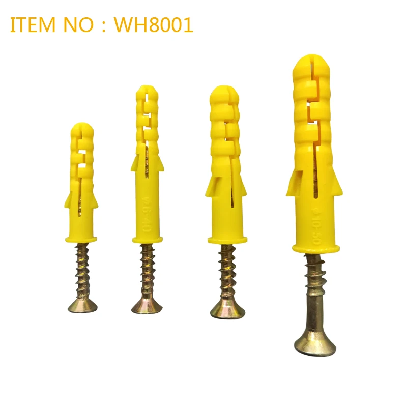 High quality   plastic plug wall anchor blue plastic hollow wall anchor expansion screw plug wall