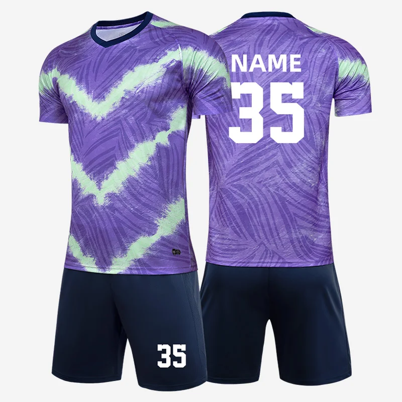 Children Soccer uniforms Match or training football team wears sports T-shirt socks in stock available