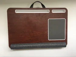 Portable Laptop Stand with Mouse Pad Wrist Rest for Notebook MacBook Under 17 Inch with Tablet Pen Phone Holder Home Nap Pillow