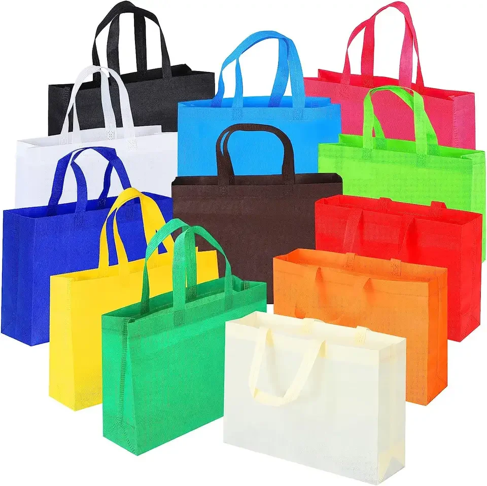 Mass Customization Grocery Non Woven Bag Reusable shopping Tote Supermarket Shopping Bag With Your Own Logo