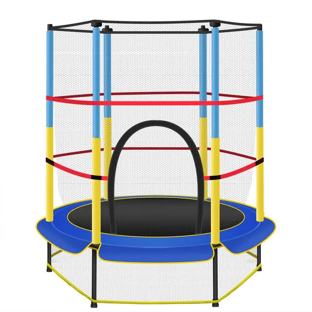55 inches Kids Trampoline Child Playing Jumping Exercise Safety