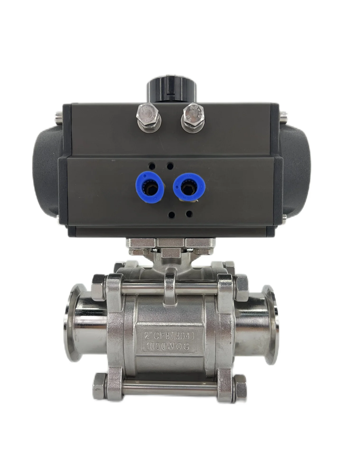 Sanitary Stainless Steel Ball Valve Threaded 304 Pneumatic Actuator Vacuum Regulating Ball Valve
