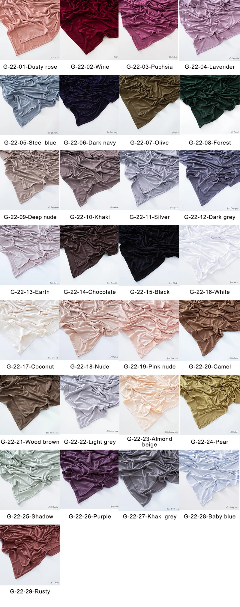 cooling sun-protected breathable multi-color Arabic jersey scarf hijab for women