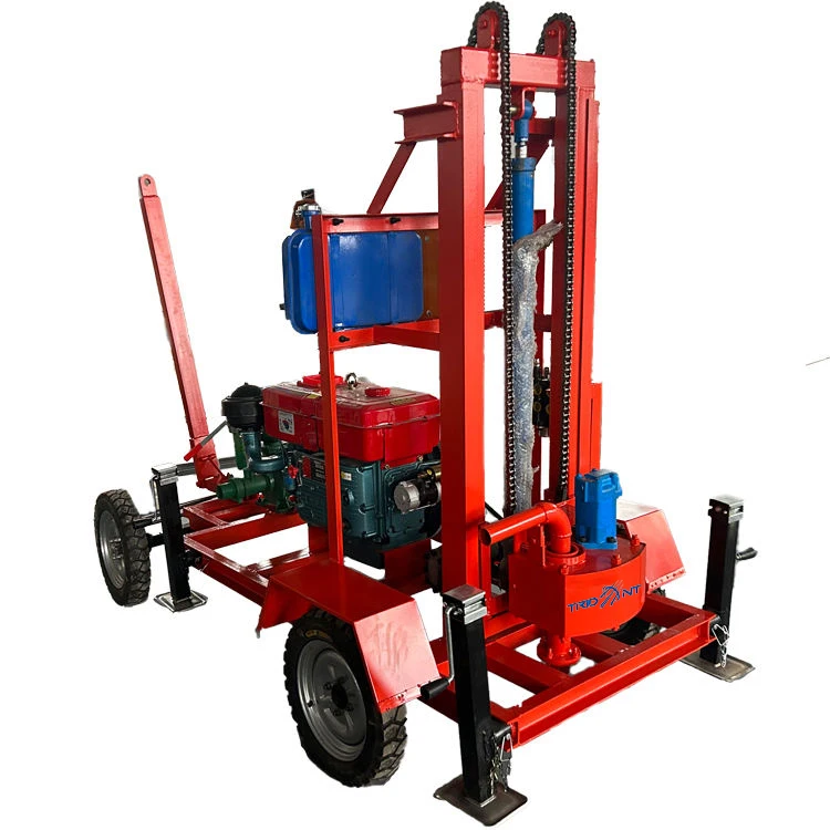 61hp wheel drilling rig can drill to a depth of 200 meters factory direct sale
