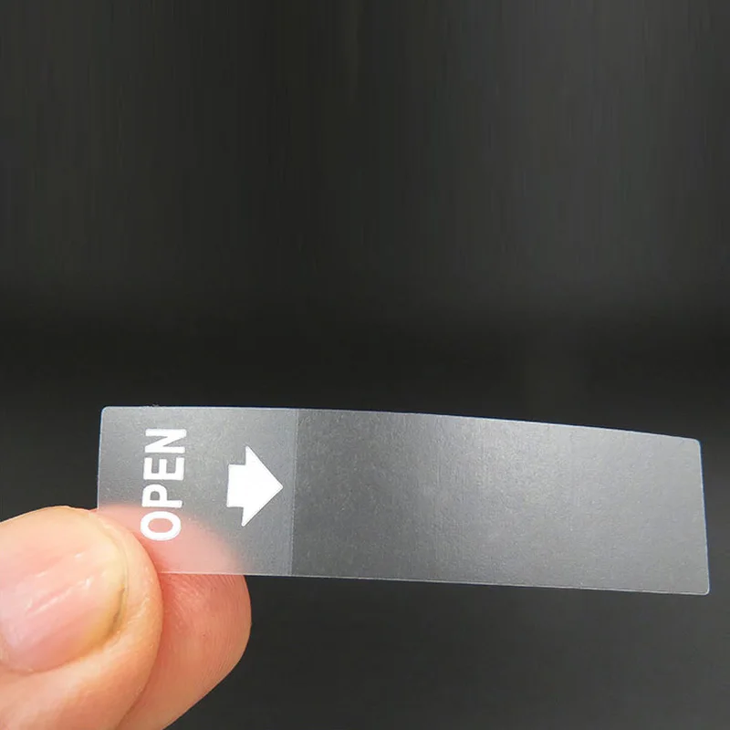 Retail Transparent Circle Seal Label 1 Inch Clear Round Sticker Sheets