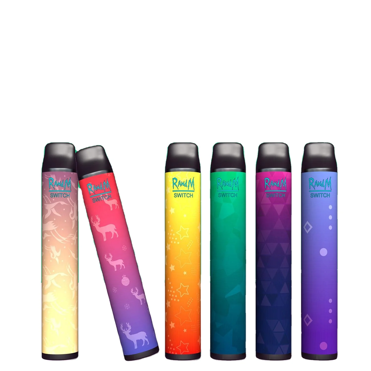 Factory original 1100mAh rechargeable refillable fumot RandM switch 2400p vape pen with Russia version