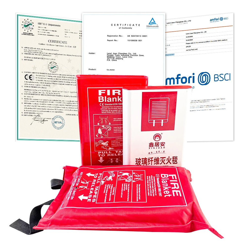fire blanket fiberglass fabric fire emergency blanket