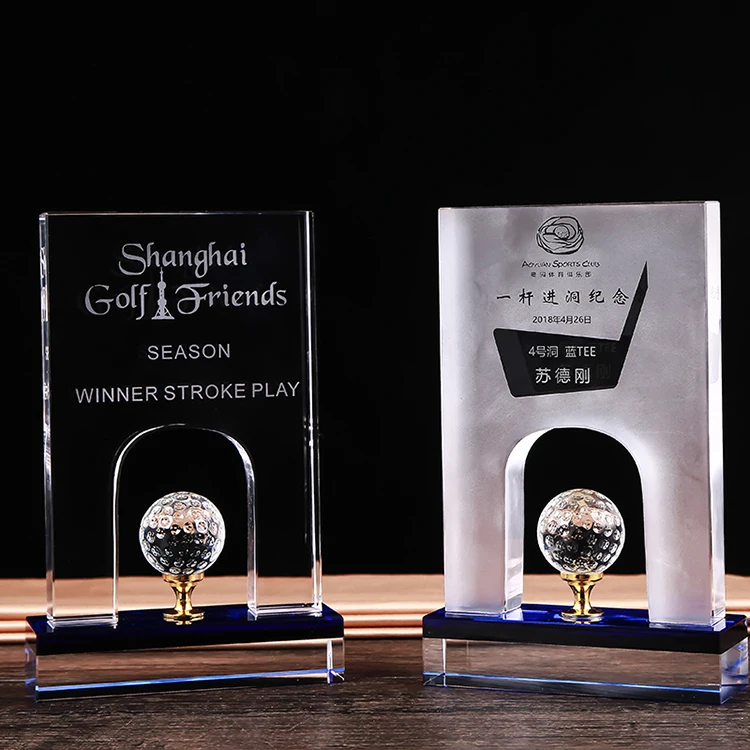 
Hole-in-One golf sport awards trophy crystal ball 