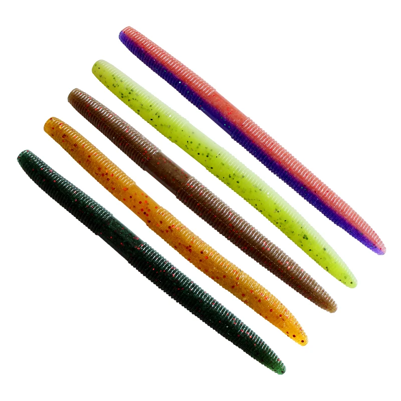 Fishing Lure Stick Senko Worm 14cm 11.6g Bass Soft Silicon Worm Lures Baits Artificial Earthworm soft lure floating rig
