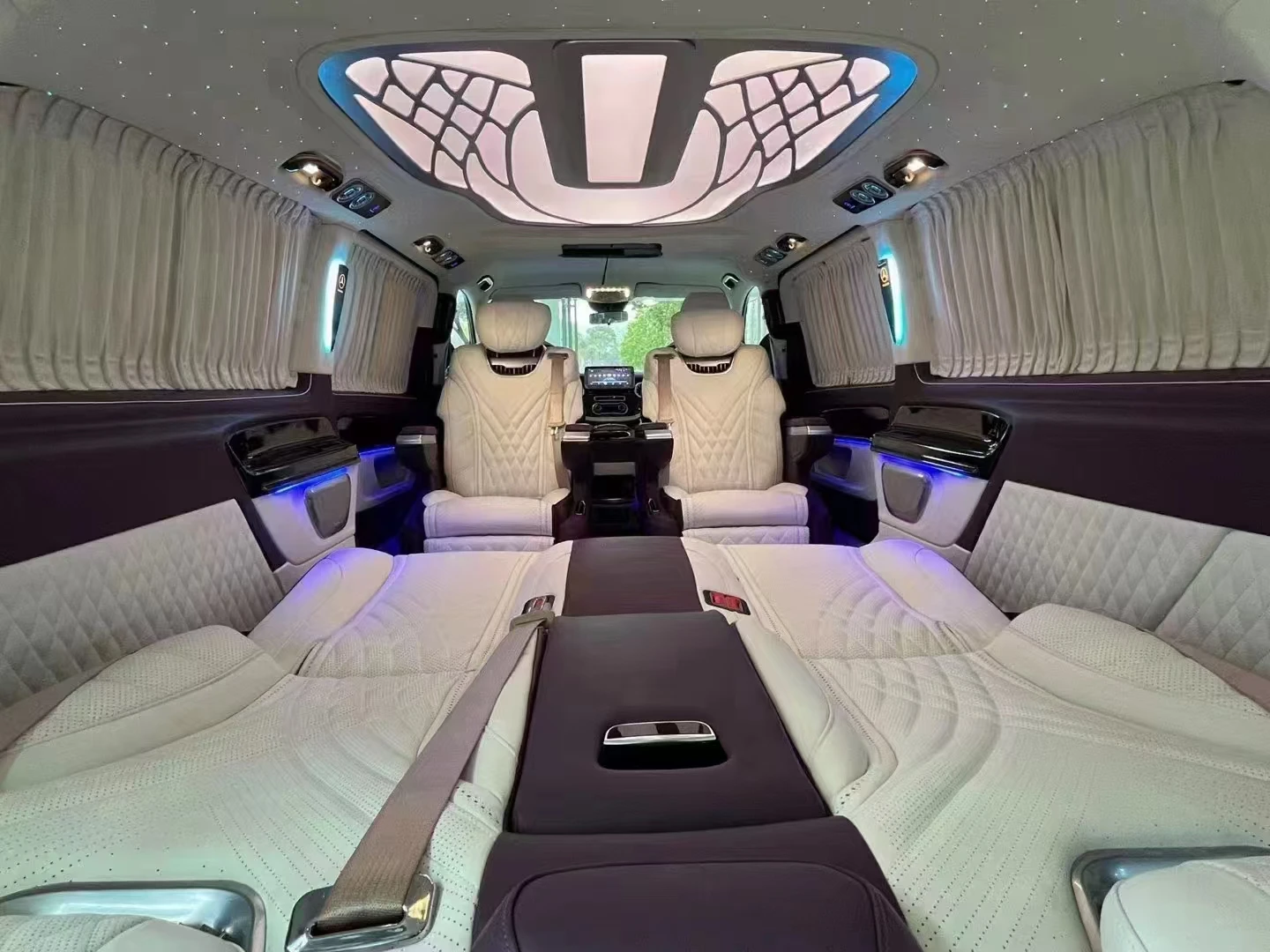 Sprinter Luxury Driver Van 3 Swivel Leather Seats DuraTec Carbon Fiber Comfortable Design-Models Vito Land Cruiser Alphard