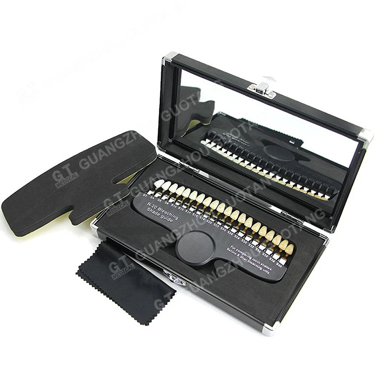 Пластиковый керамический зубной протез R20, цветной, зубной, отбеливающий компаратор, направляющая для отбеливания зубов