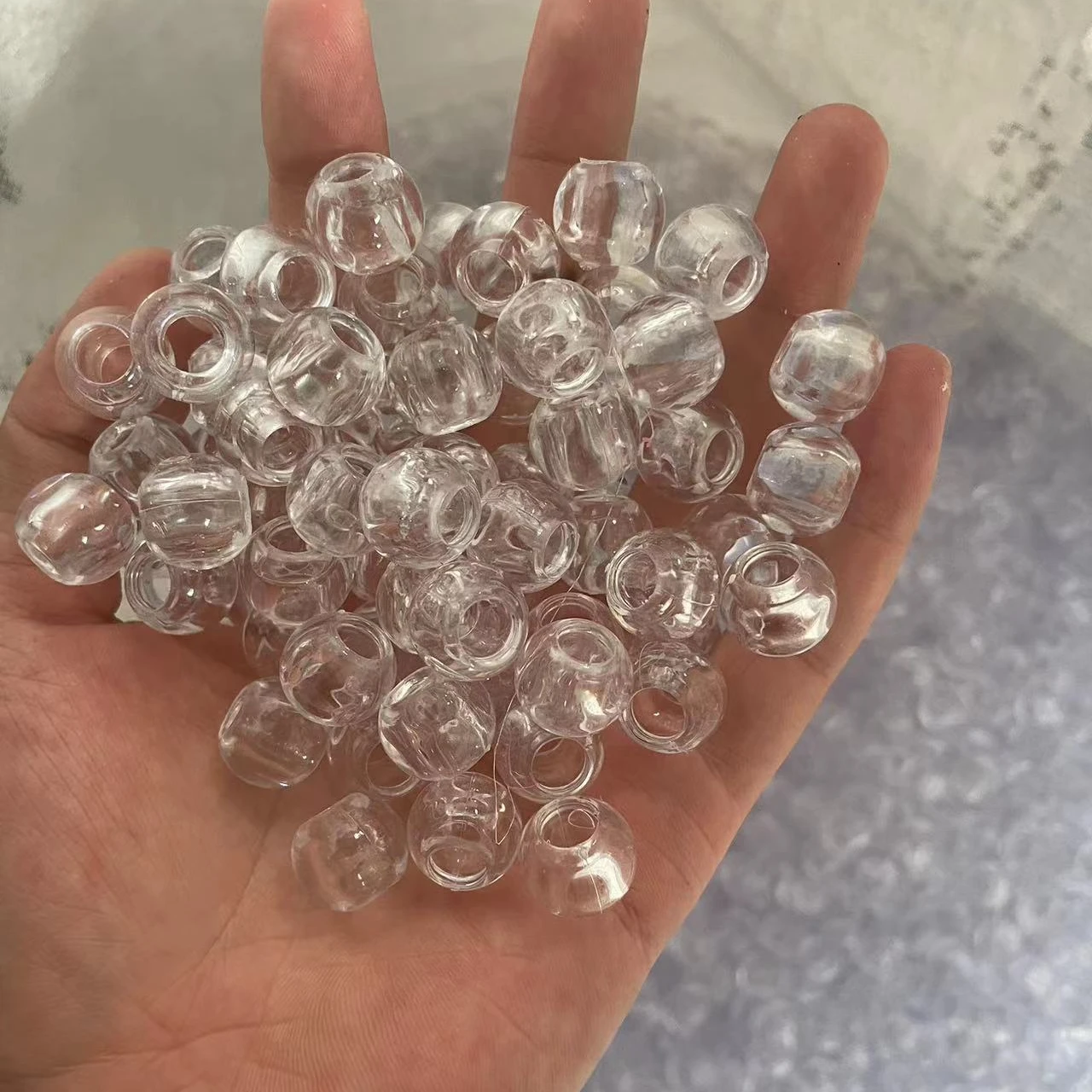 Mylulu Cheapest price kids big pack bulk bead kids hair beads wholesale for children colorful braiding hair beads