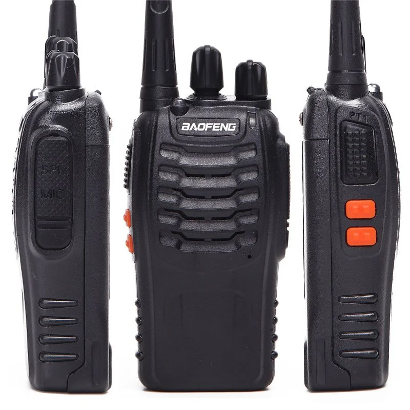 1or 2 PCS Bao feng BF-888S Walkie Talkie 5W Two-way radio Portable Radio UHF 400-470MHz 16CH Comunicador Transmitter Transceiver
