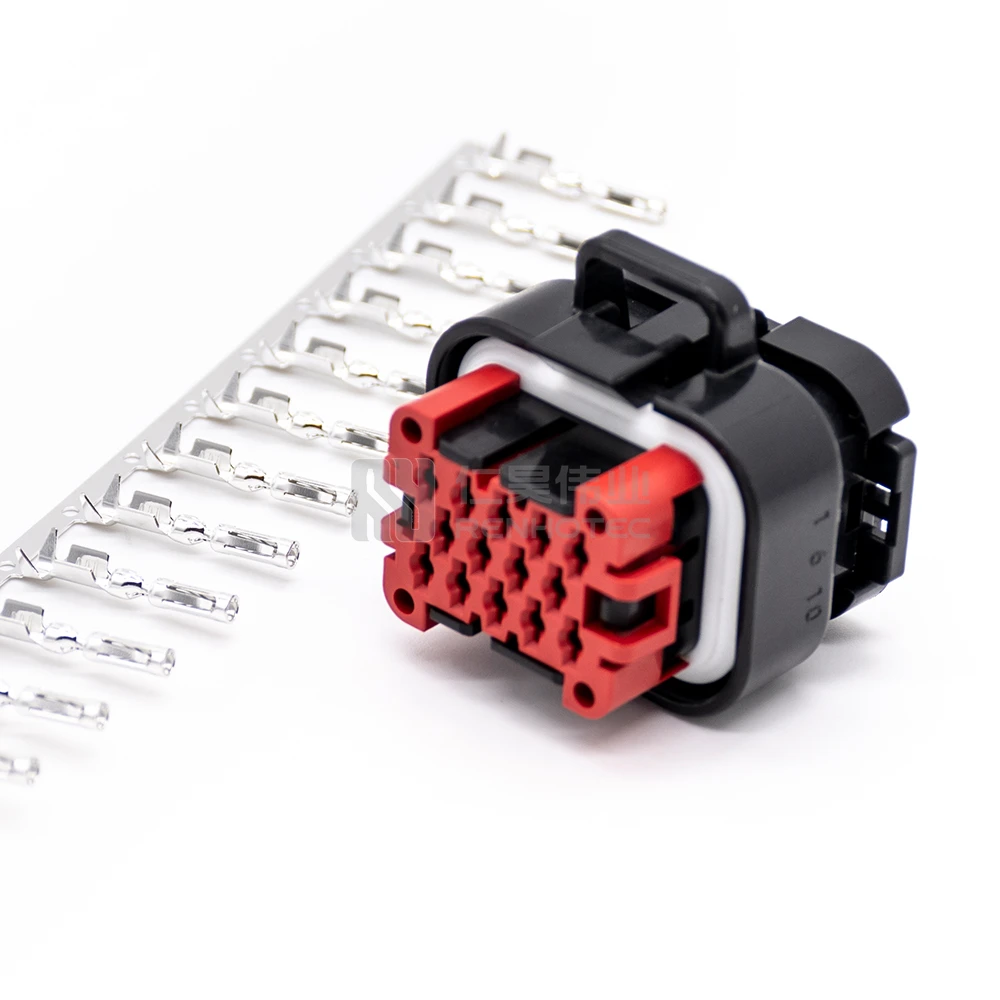 13pin automotive  IP67 signal transmission electric vehicle components tyco amp connector