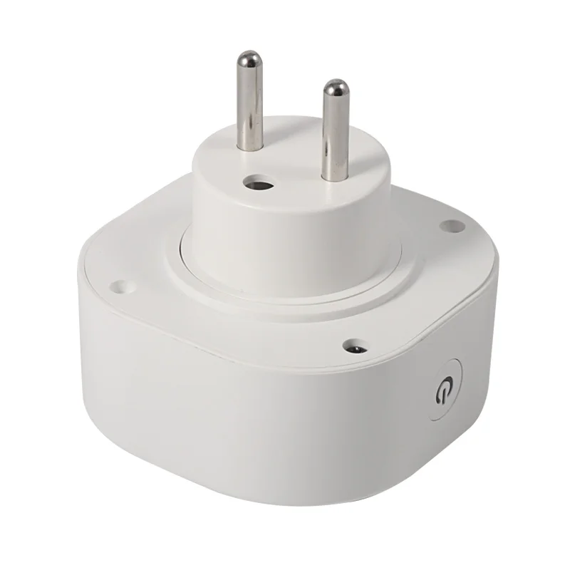 Tuya WiFi Smart Power 2 Pin Round Pin European Plug with Alexa Echo and Google home