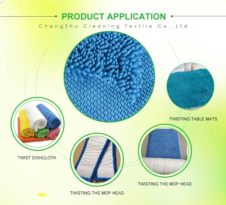 Fit Flat Spray Mops Washable Household Cleaning Tool House Floor Dust Mop refill pad Microfiber Chenille Fabric
