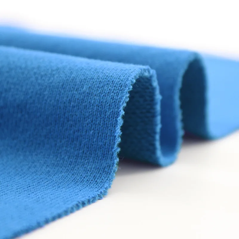 Custom Soft Heavy 75%Cotton 25%Polyester 320g Brushed French CVC Terry Towel Garment Knitted Fleece Fabric for Hoody,Sweatshirt