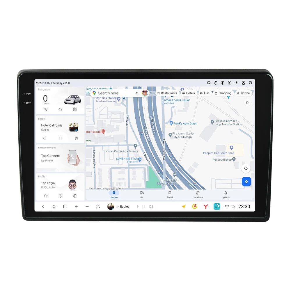 DUDU7 Android 13 автомагнитола 2din DVD Плеер 12G+512G Навигация GPS Мультимедиа Видео Для Хендай I40 2011-2019