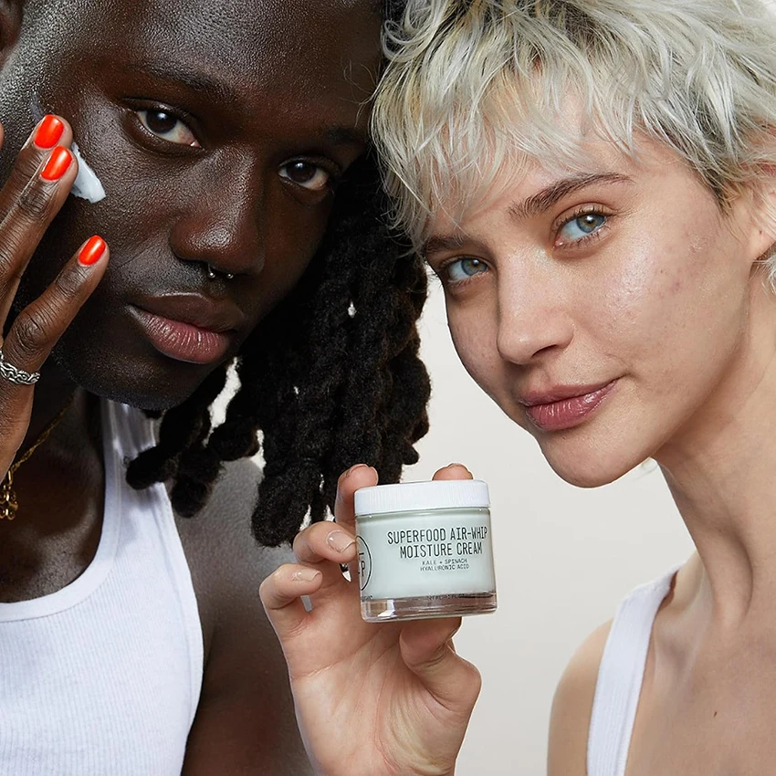 Private Label Superfood Air-Whip Moisture Cream Green Tea Hyaluronic Acid Moisturizer Anti Aging Face Cream