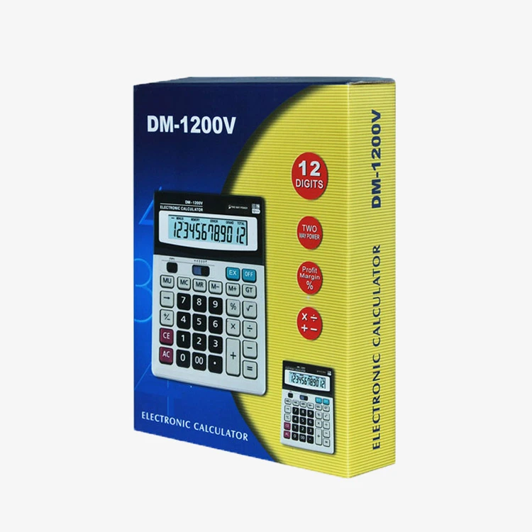 Custom LOGO Printed E-flute Corrugated Paper Box For Electronic Products Electronic Calculator Packaging