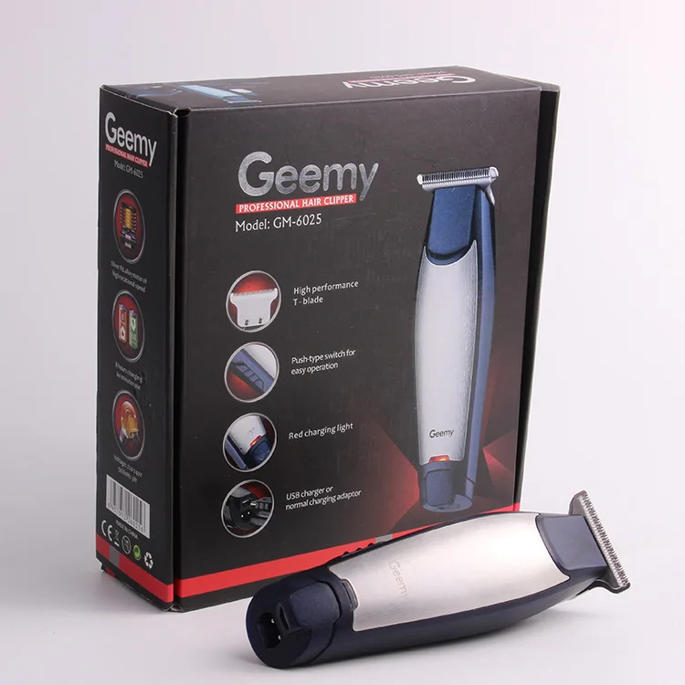 GEEMY PROGEMEI GM GM6025 hair removal appliances tondeuse Professional Electric Hair Clipper Rechargeable Hair trimmer