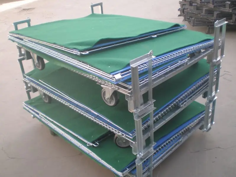 Replaceable Wire Wooden Storage Container Metal Firewood Plastic Pallet Cage Heavy Duty Storage Bins