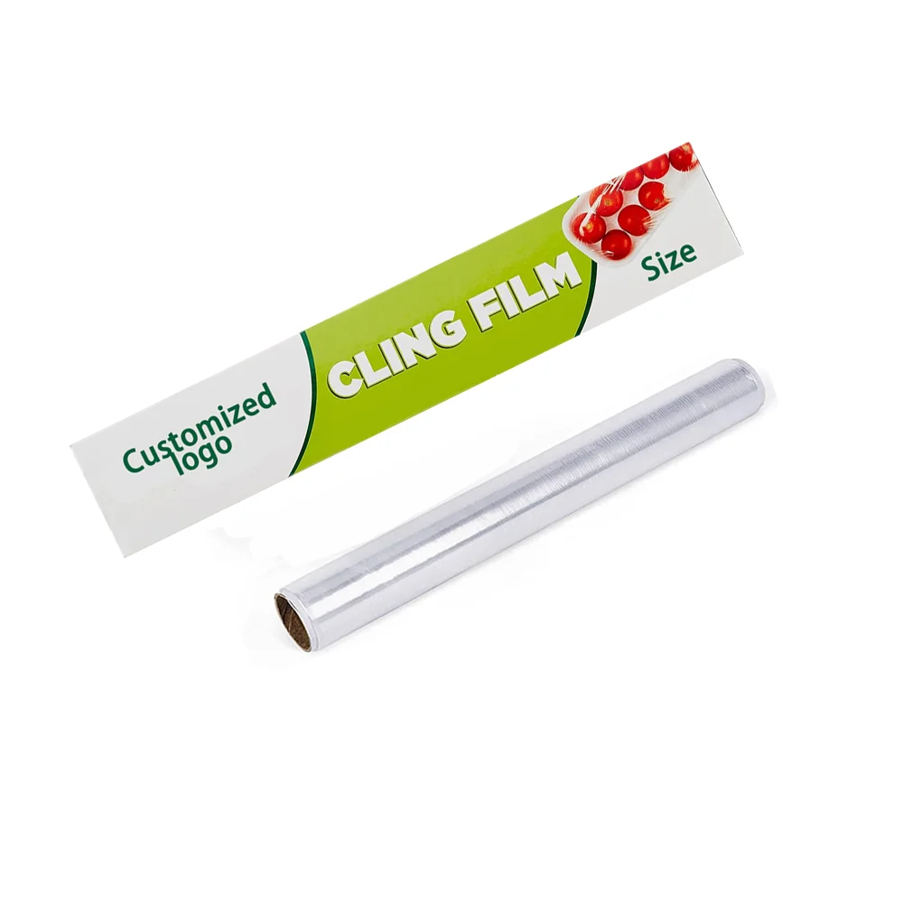 Customize Food Grade Pvc Film Food Package Plastic Wrap Pvc Cling Film For Restaurant Use