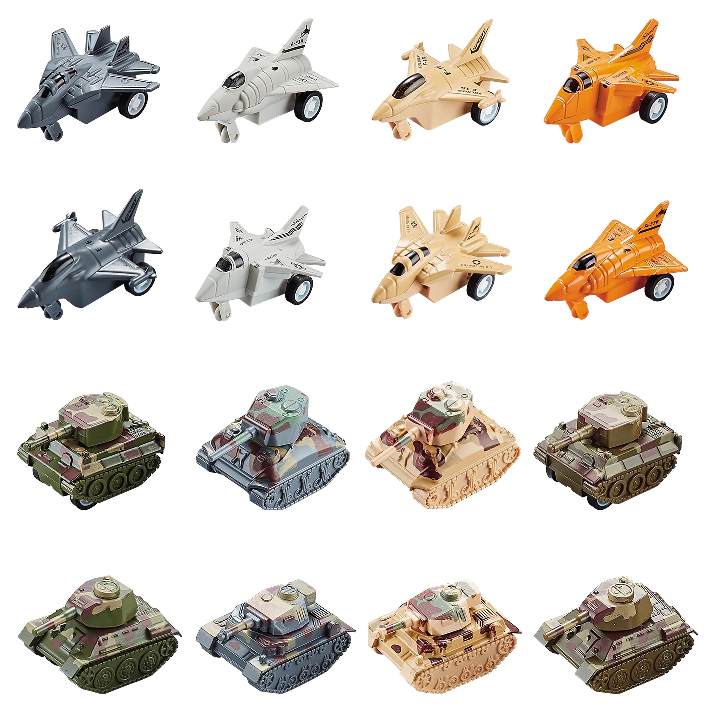 2024 New Die-Casting Airplane Model Diecast Tank Alloy Model Pull Back Toys Diecast Toys For Kids Toys