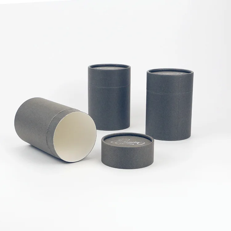 Labeling Candle Lip Balm Food Paper Tube Packing Perfume Lipstick Round Kraft Cardboard Paper Tube Tea Packaging Container