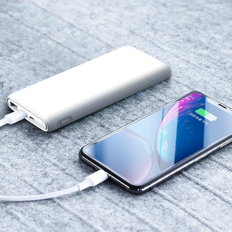 XO-PR112 Top Selling QC3.0+PD Fast Charging Real 10000mah Polymer Power Bank