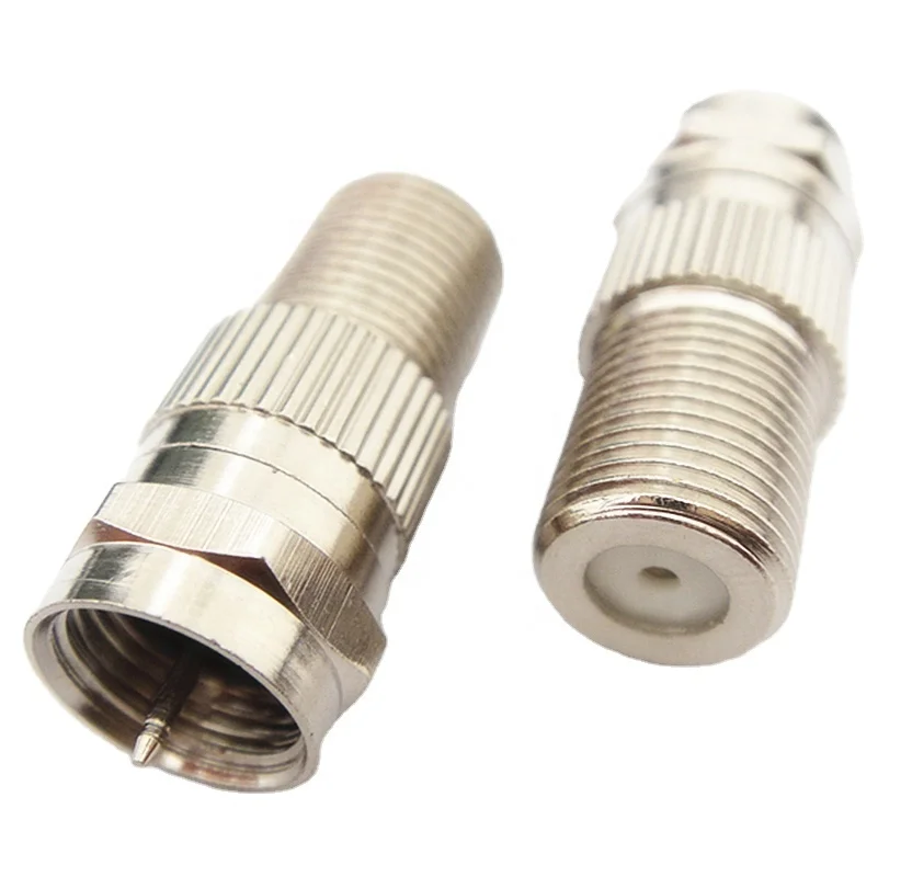 factory outlet F Male Plug to Female Jack  Coaxial  F-Type adapter Straight Connector