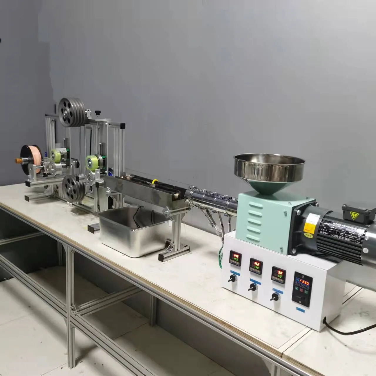 SJ35 lab mini 3D filament production line desktop for laboratory extruding machine extrusor  Small  extruder