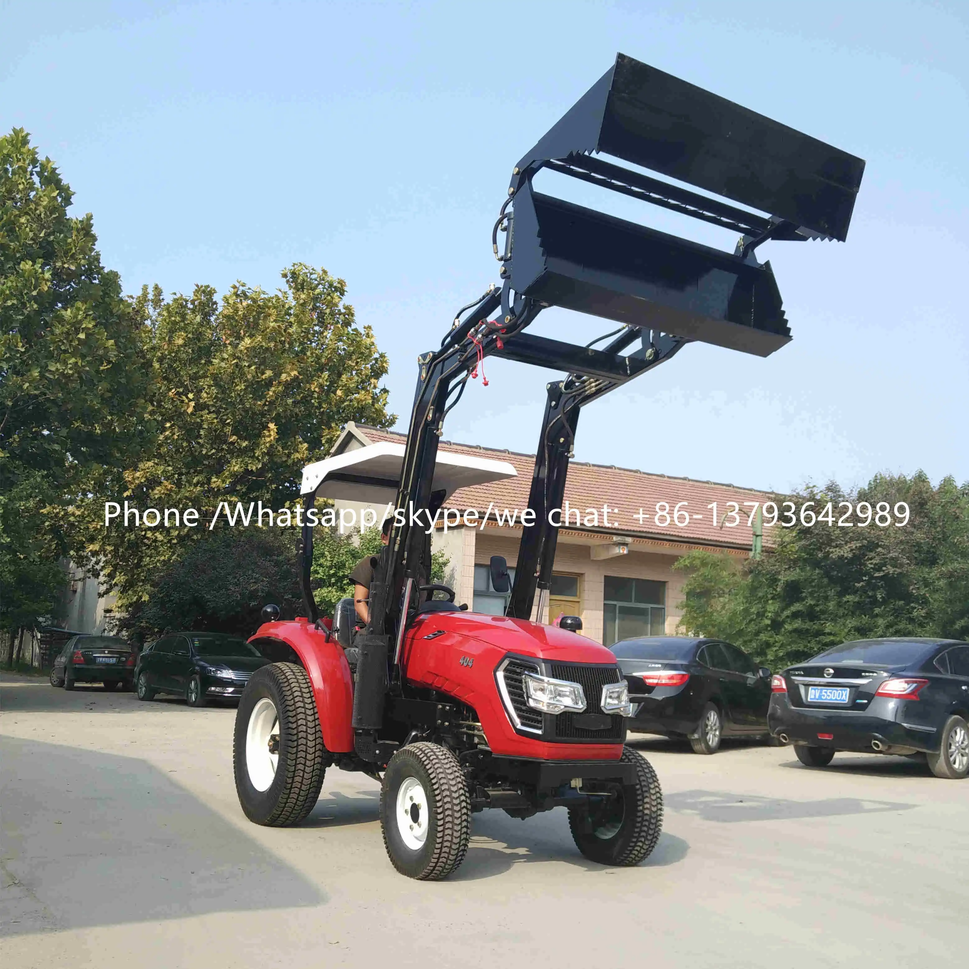 Model TZ-4 tz-3 mini 25hp 30hp 35hp 40hp farm tractor with front end loader and backhoe for sale