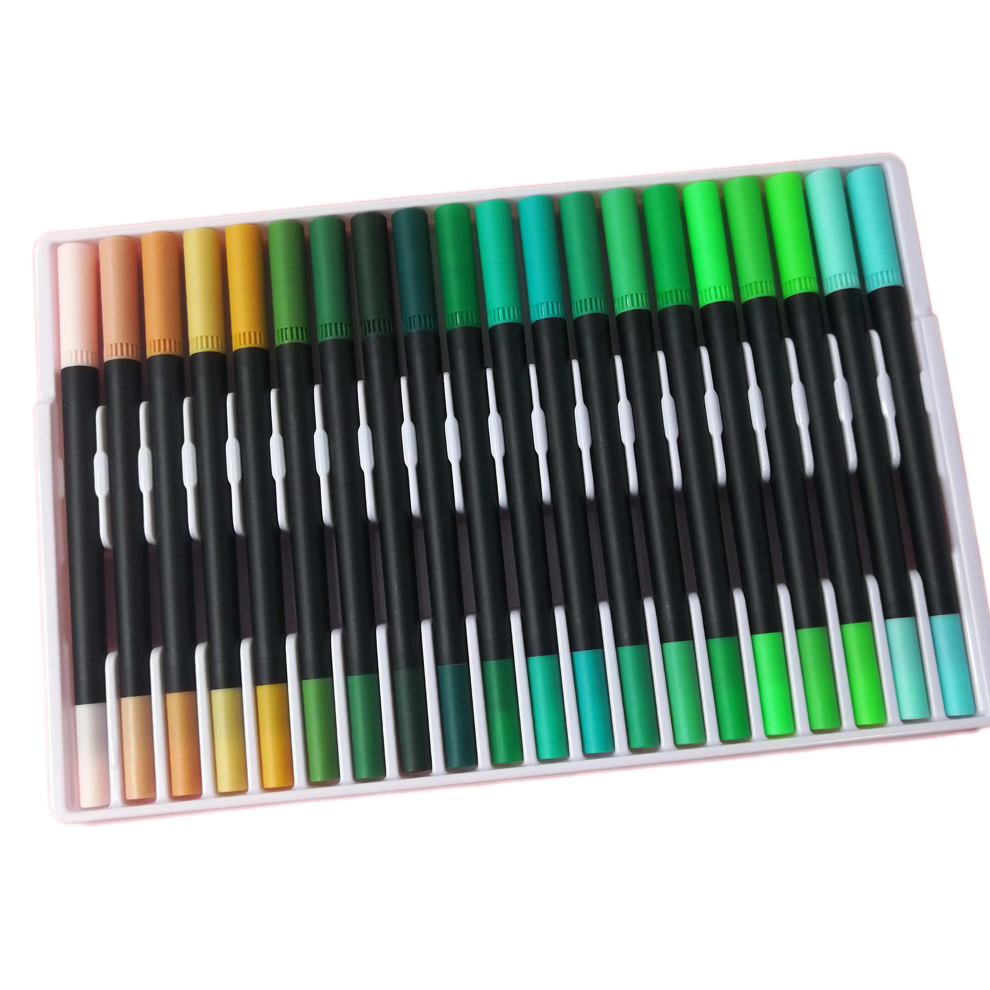 Профессиональный Перманентный художественный маркер разных цветов с двумя наконечниками и индивидуальным логотипом