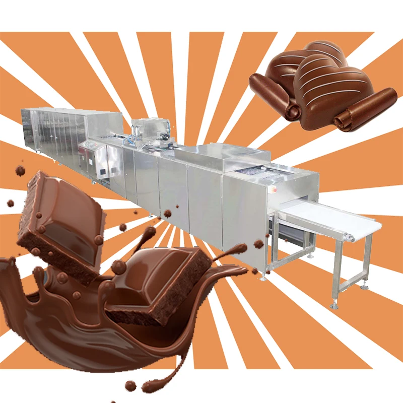 Full automatic chocolate bar forming machine peanut candy chocolate production equipment with cheap prices