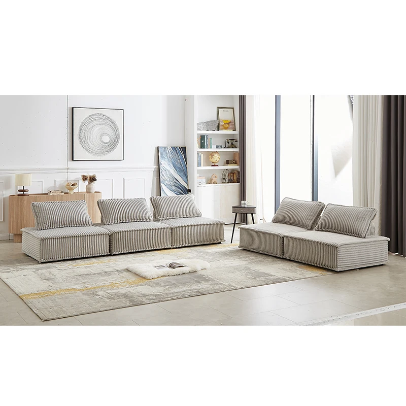 Factory directly good quality  colorful sude fabric free combination corner chaise  modular sofa chairs with  high loadability