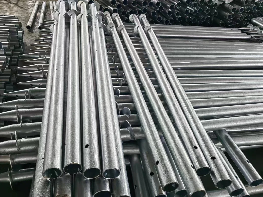 Galvanized ground screw ground screw pile ground pile for Solar farm mounting