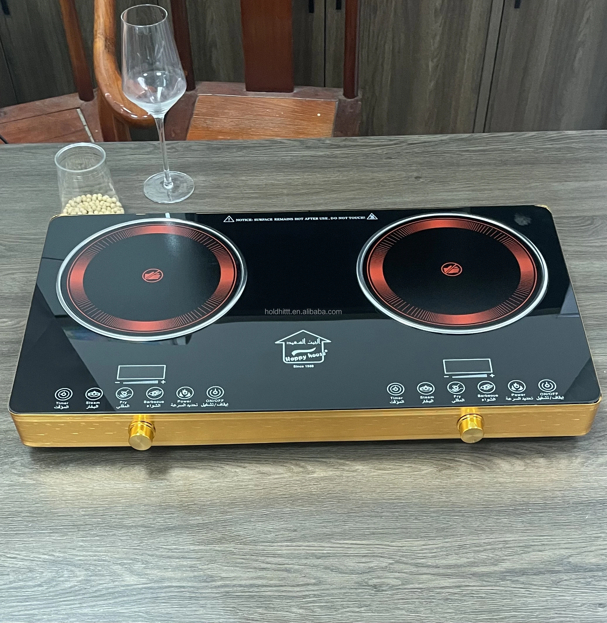 2000W induction cooktop ETL Built-in double electrical infrared hob 2 burner Induction cooker