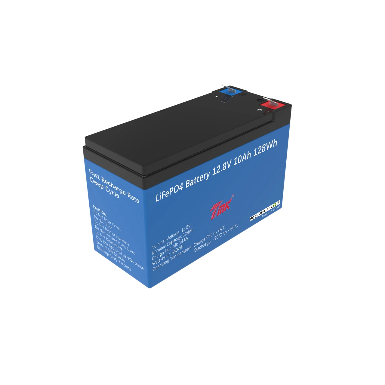 Customize Rechargeable LiFePO4 Battery Pack 12V 9V Battery 10Ah Lithium Iron Phosphate Solar Battery