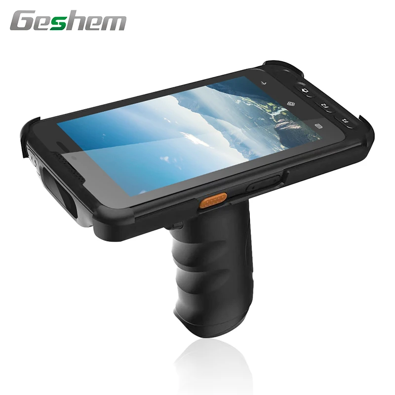 OEM Industrial 2D Barcode Scanner 4G RFID UHF Biometric Fingerprint Handheld Rugged Smartphone Pda with Android OS