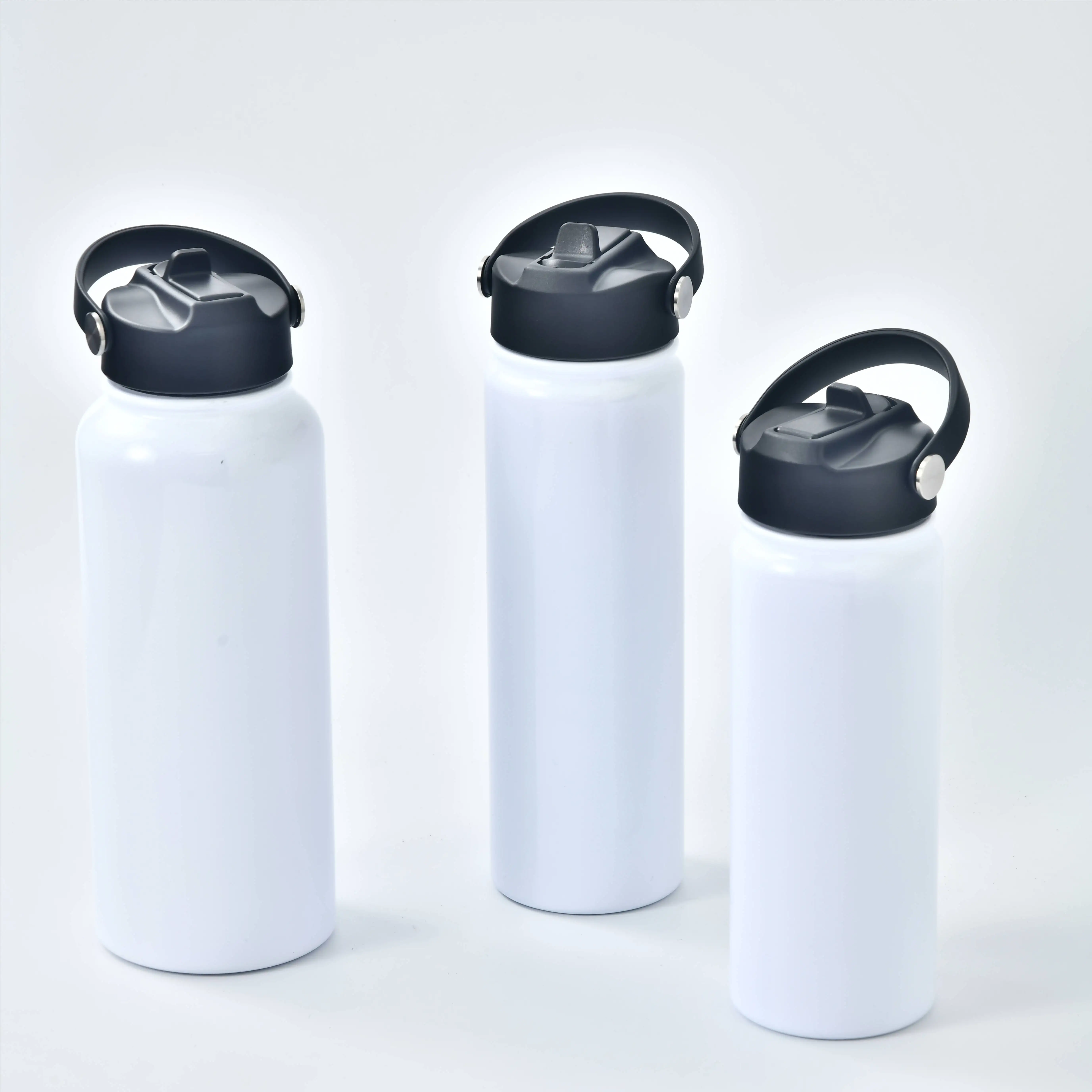 US RTS sublimation 20oz sport water bottle Total straight non tapered all straight Tall skinny slim with flip straw for travel