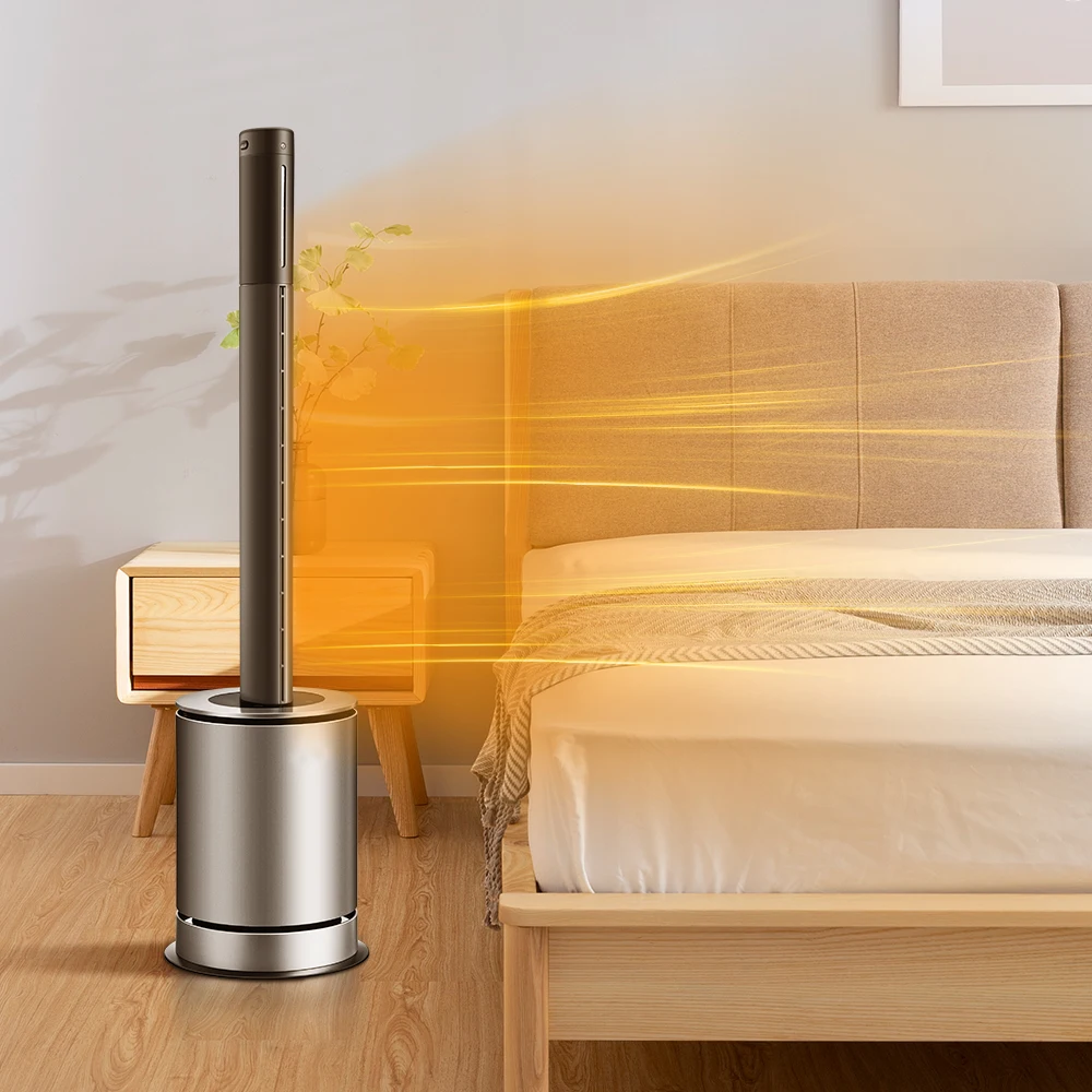 2024 Hot Style Multi-function Smart Fan Household HEPA 13 Filter Air Purifier Bladeless Fan Heater