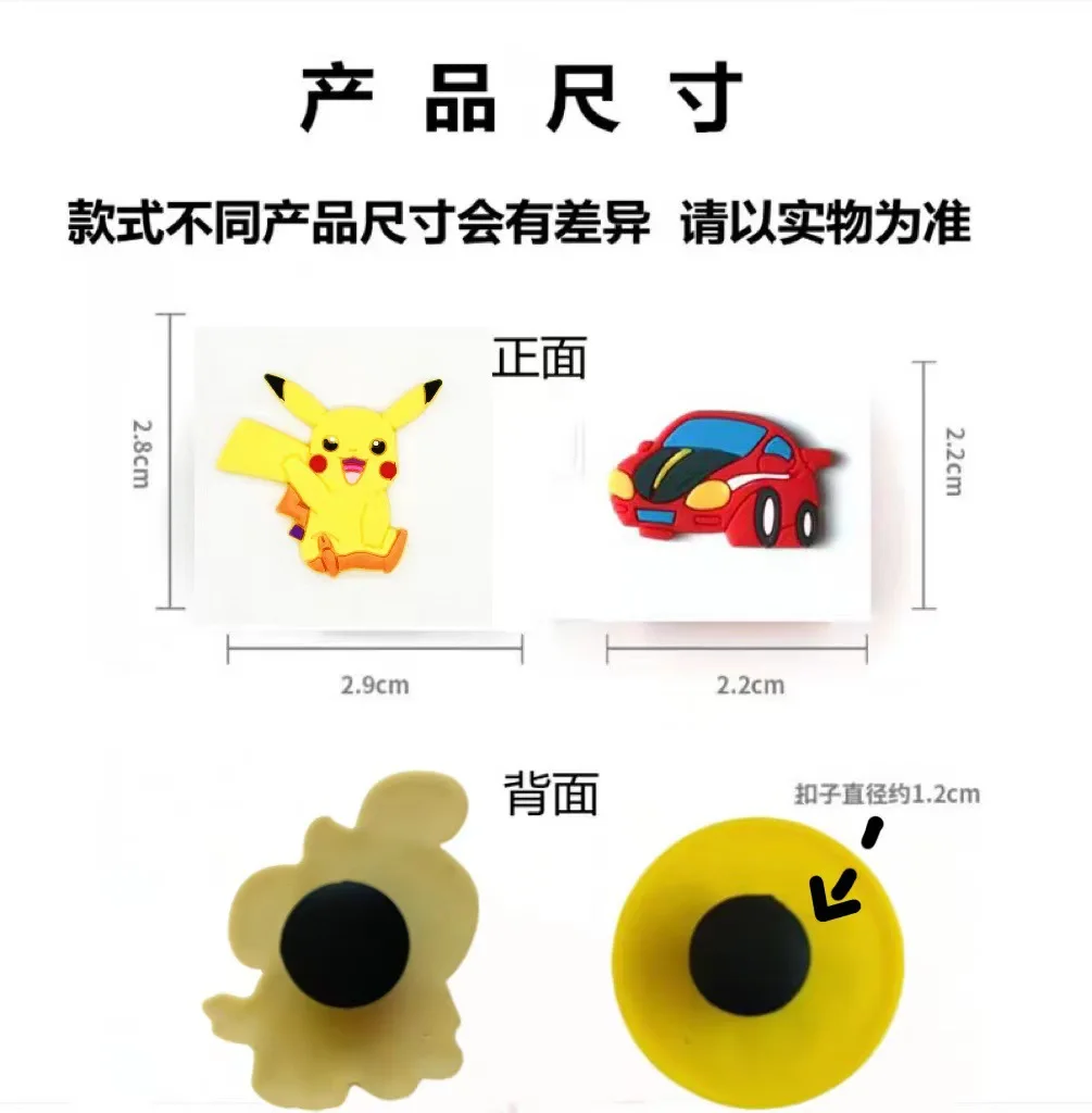 Halloween New Hole Shoes Flower Buckle Garden PVC Software Detachable DIY Accessories 7