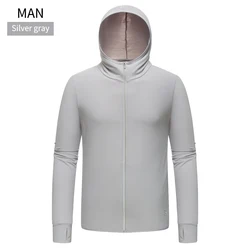 Sun Protection Anti-Uv Knitted Cool Quick Dry Breathable Hooded Fishing Custom Long Sleeve Men Women Rash Guard