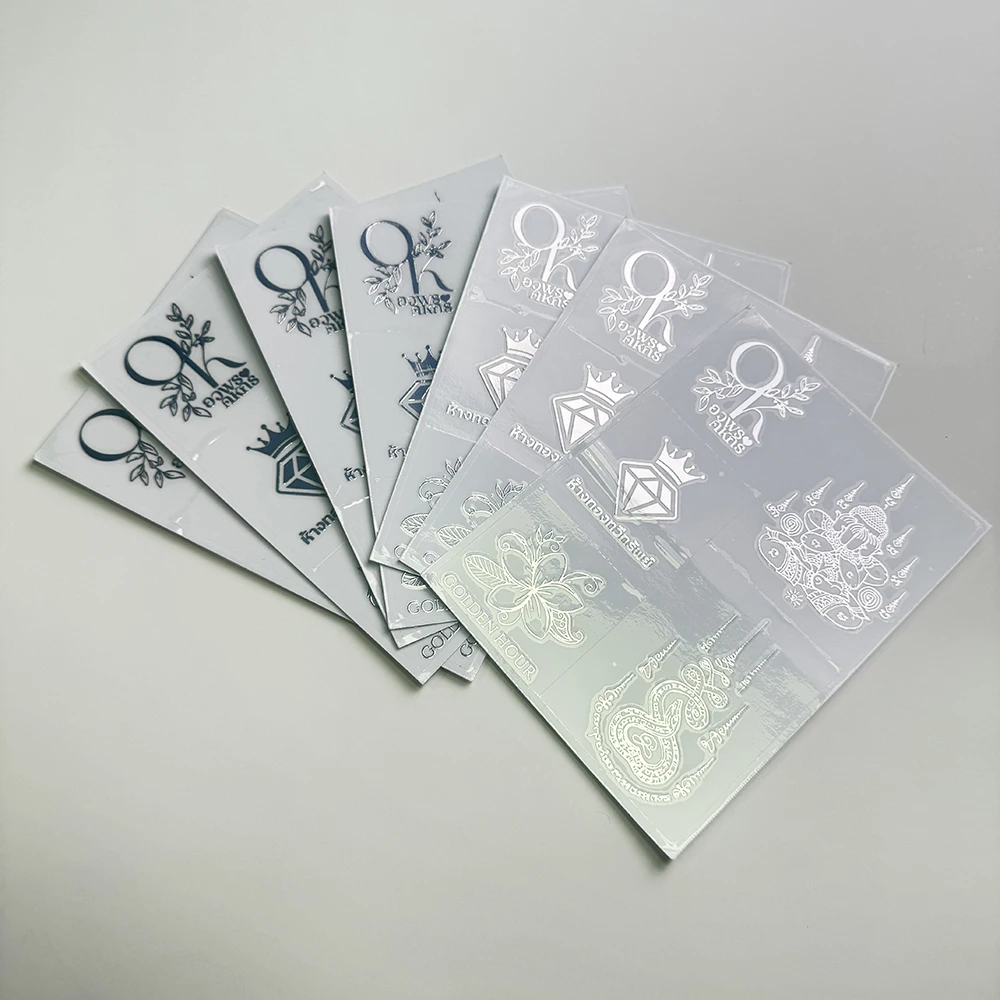 Custom 3d Waterproof Logo Transfer Labels Electroforming Metal Nickel Silver Metal Stickers