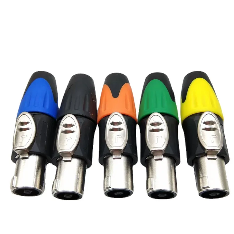 Speakon NL4FC Metal Copper Core Speaker Cable Connectors Speakon Audio XLR Connector for Loudspeakers