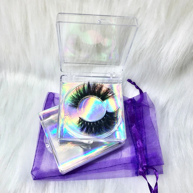 Private label 3d lashes mink with custom packaging box wholesale eyelash